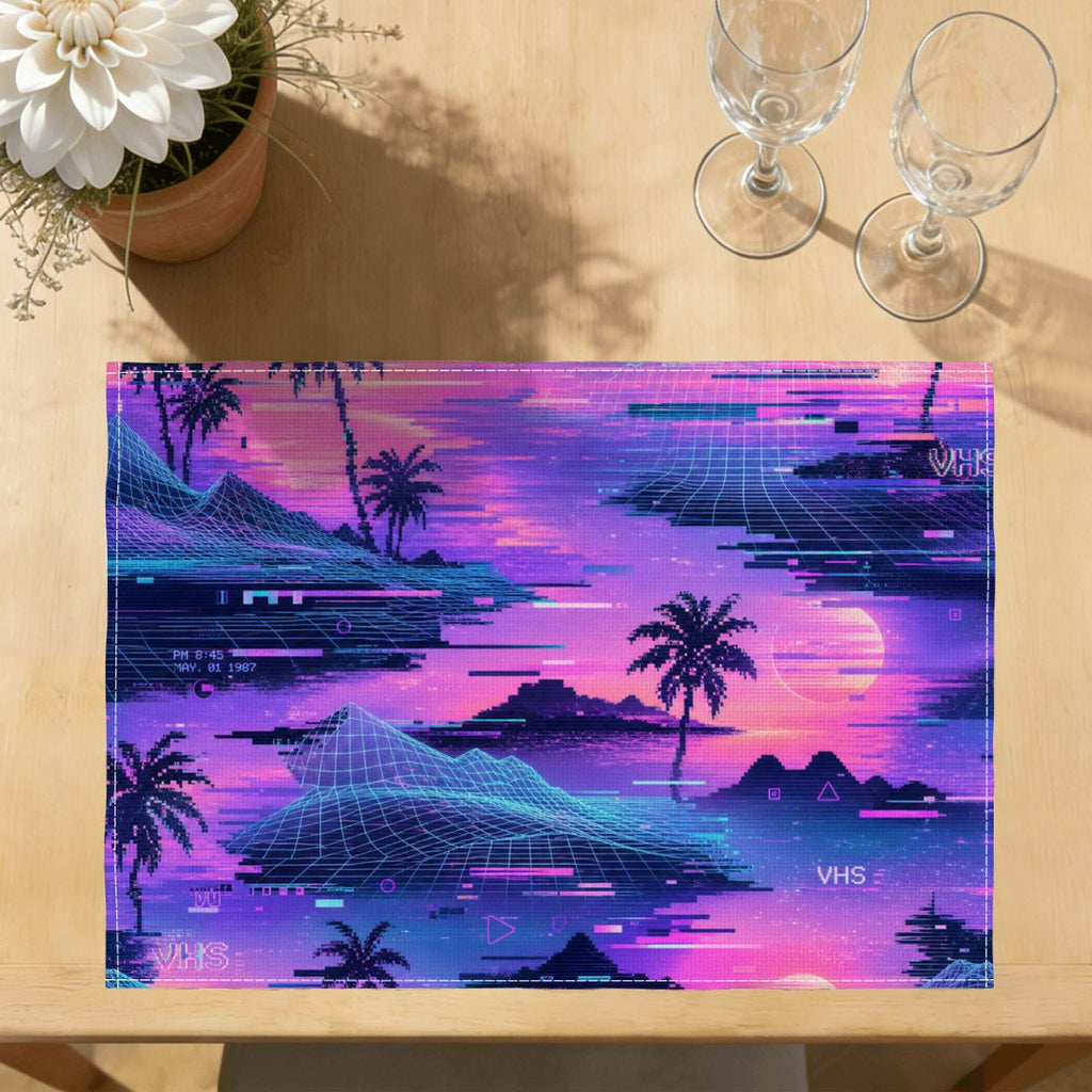 Faux Linen Placemats Set of 6