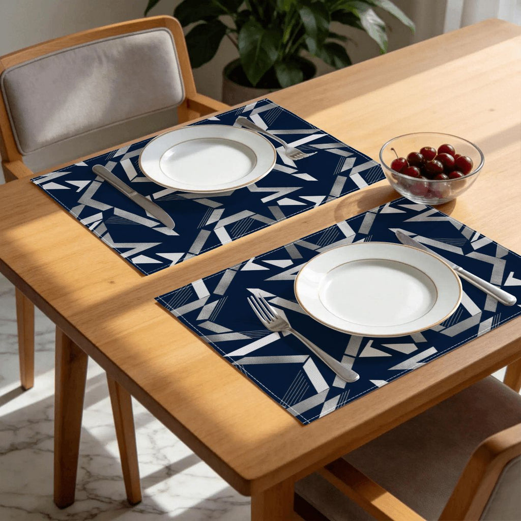 Faux Linen Placemats Set of 6