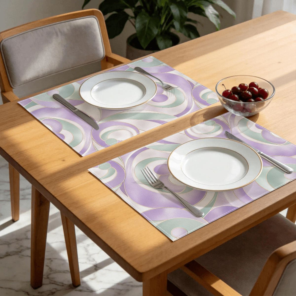 Faux Linen Placemats Set of 6