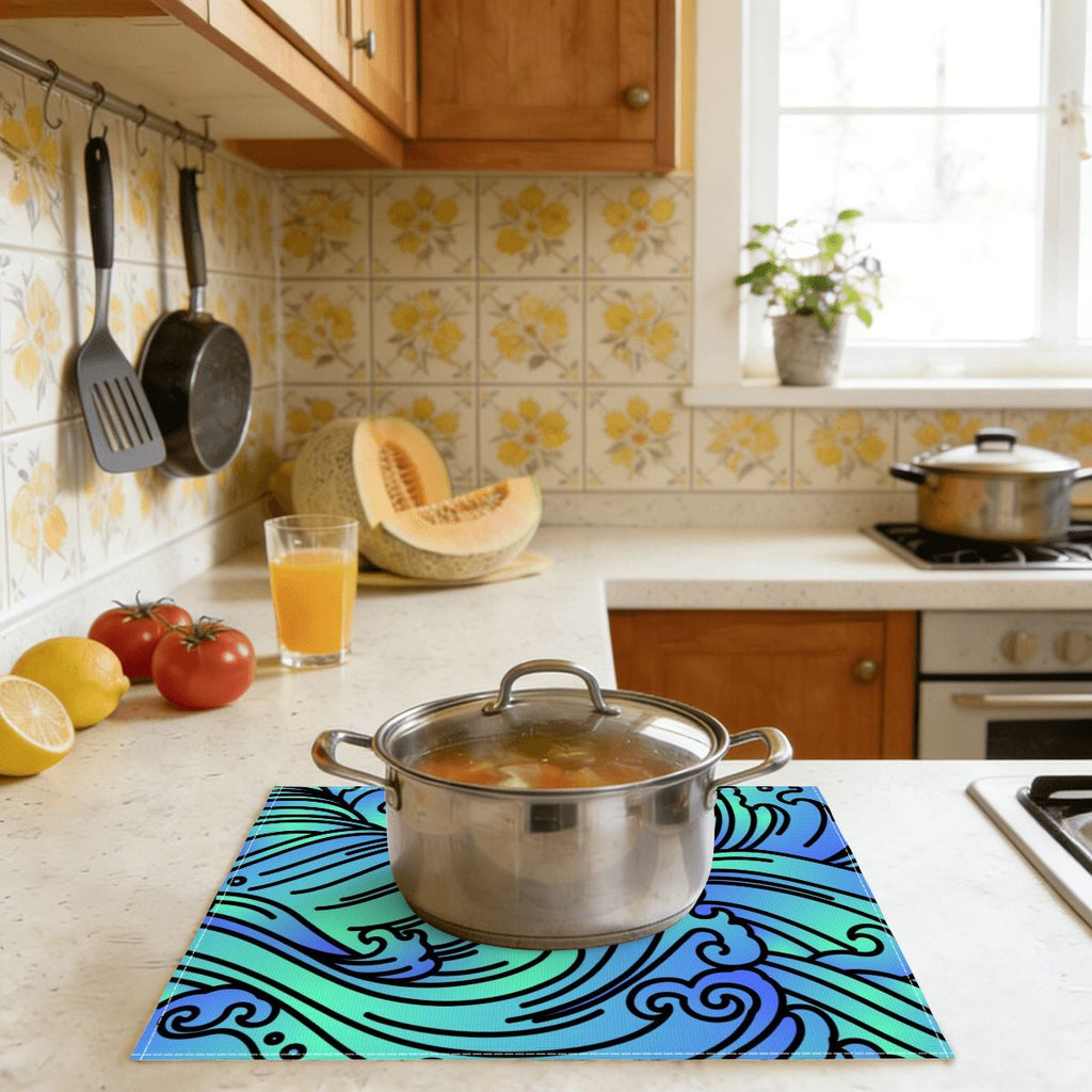 Faux Linen Placemats Set of 6