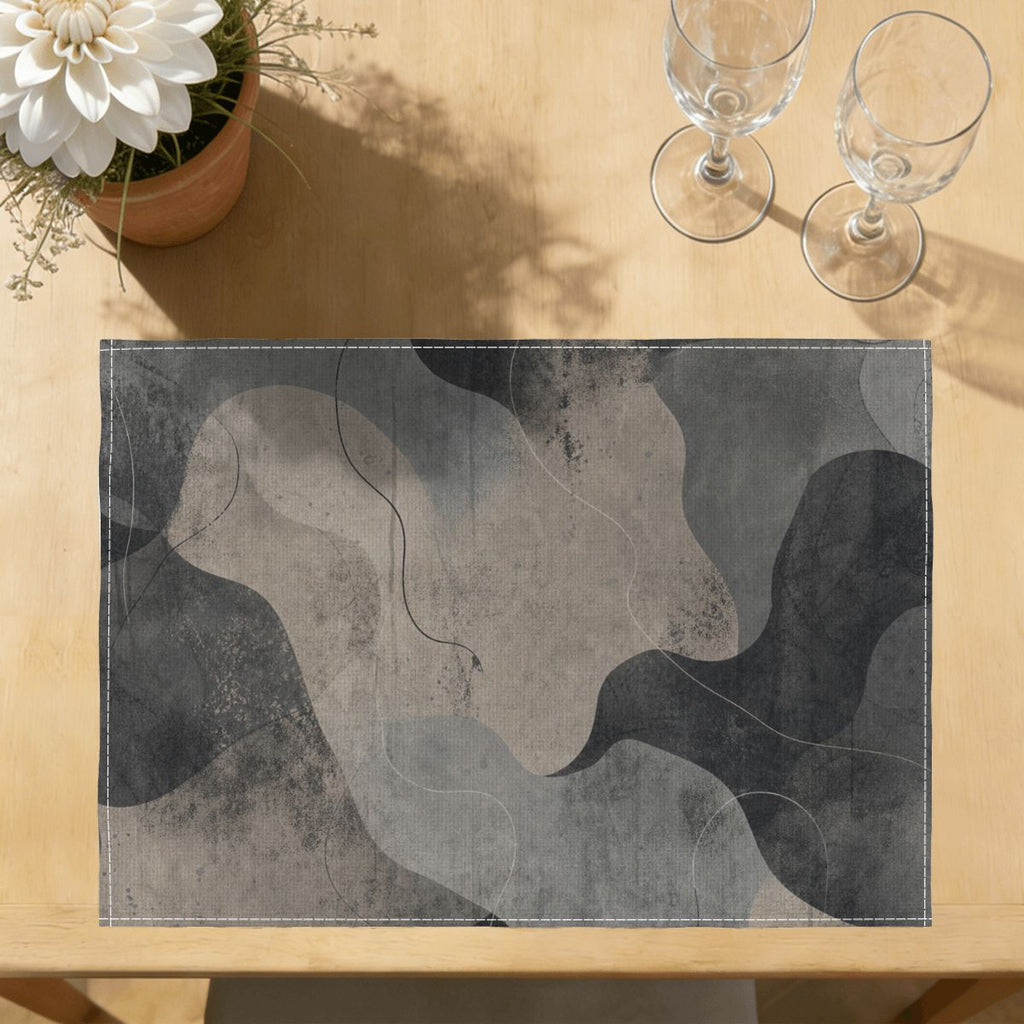 Faux Linen Placemats Set of 6