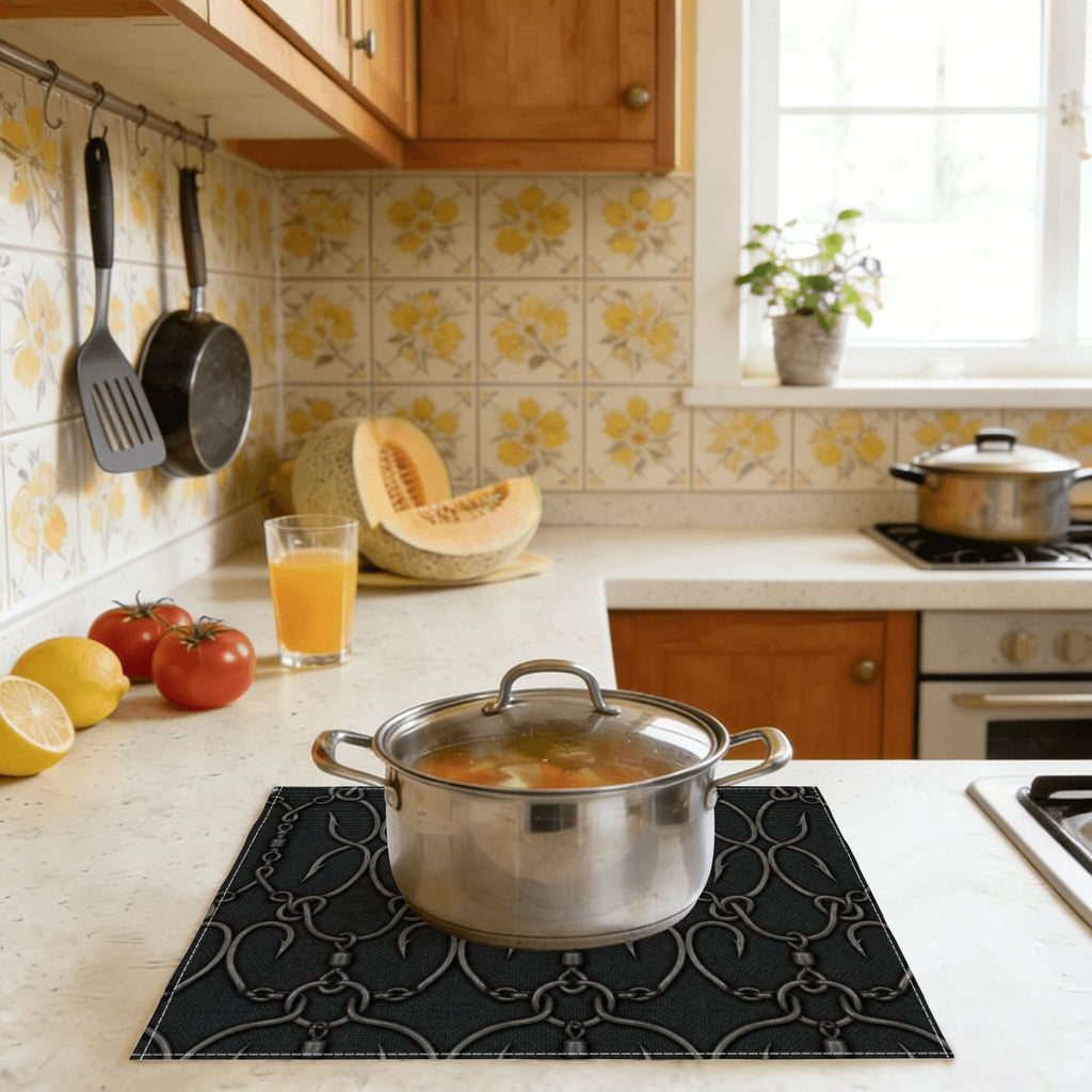 Faux Linen Placemats Set of 6
