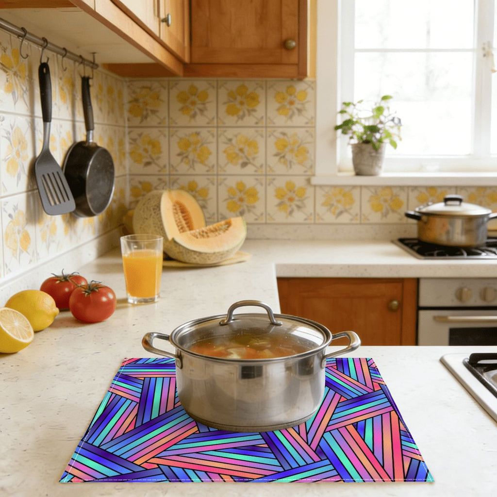 Faux Linen Placemats Set of 6