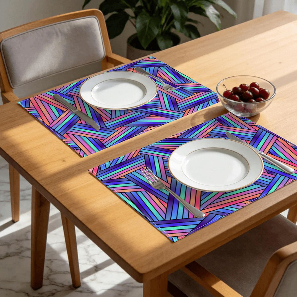 Faux Linen Placemats Set of 6