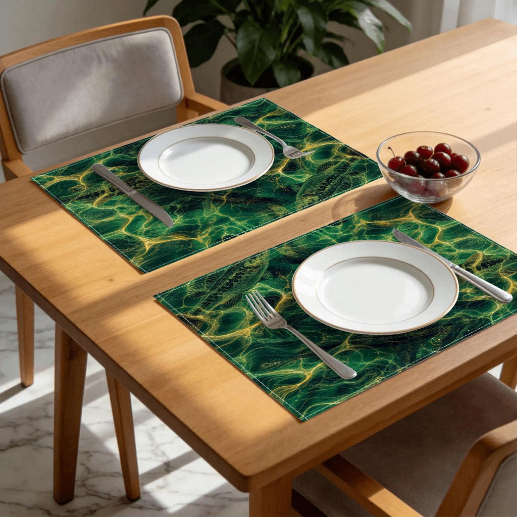 Faux Linen Placemats Set of 6