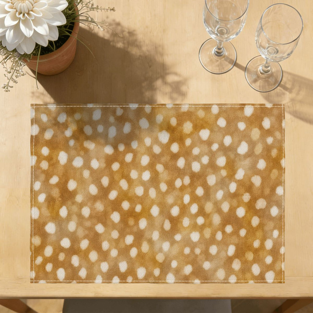 Faux Linen Placemats Set of 6