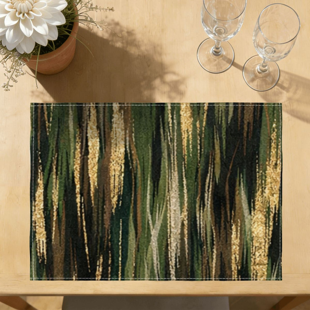 Faux Linen Placemats Set of 6