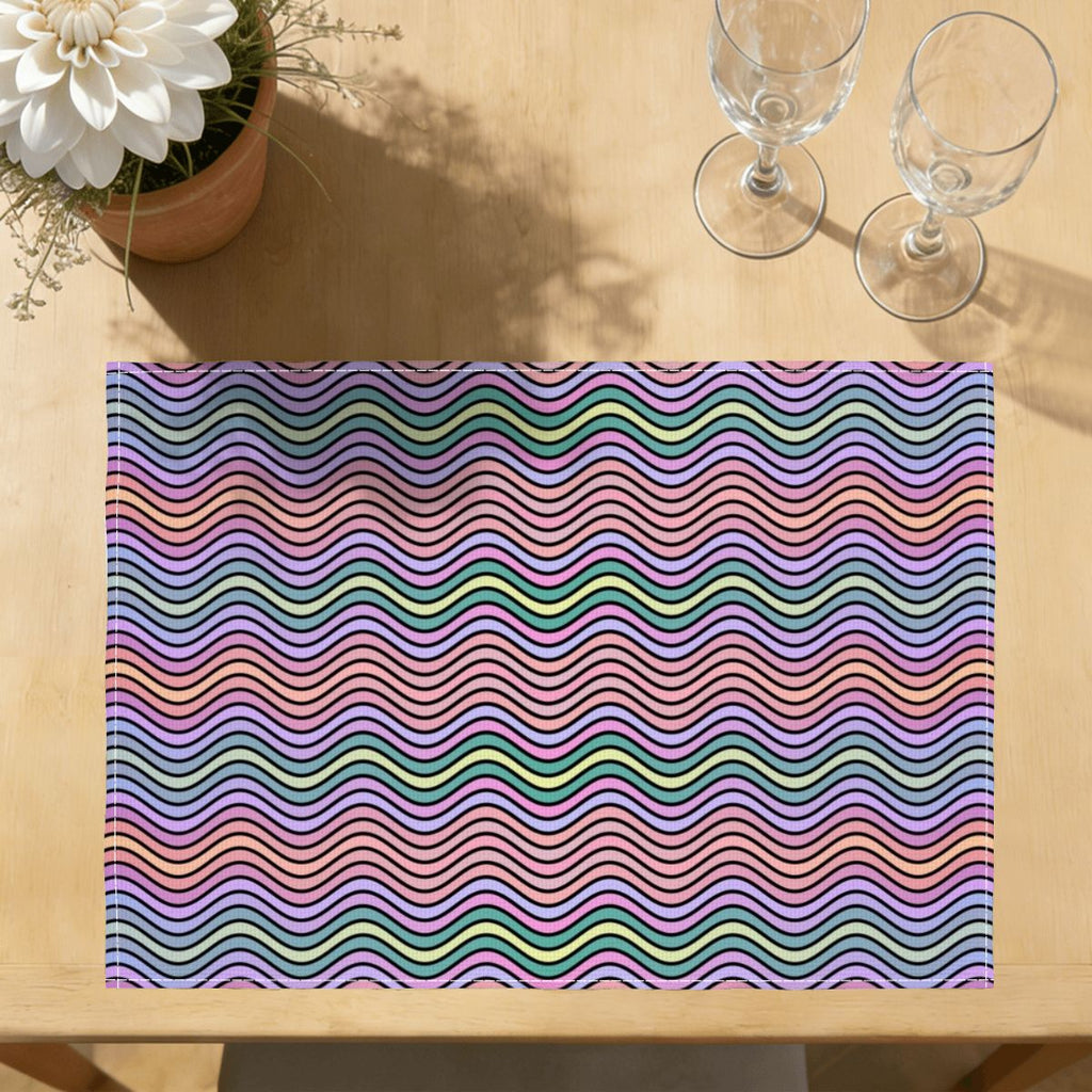 Faux Linen Placemats Set of 6