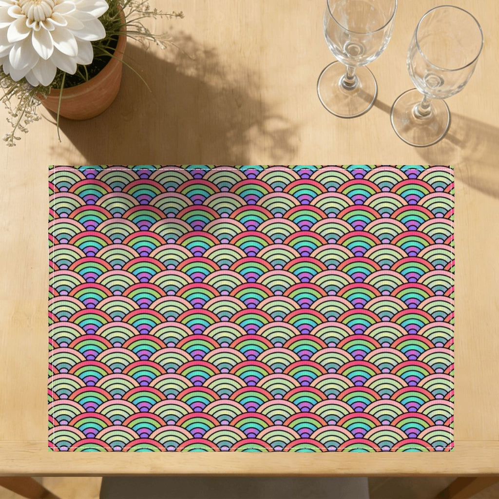 Faux Linen Placemats Set of 6