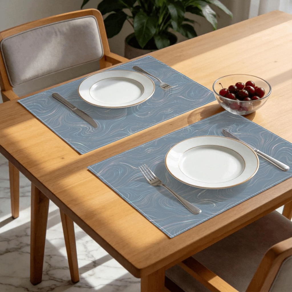 Faux Linen Placemats Set of 6